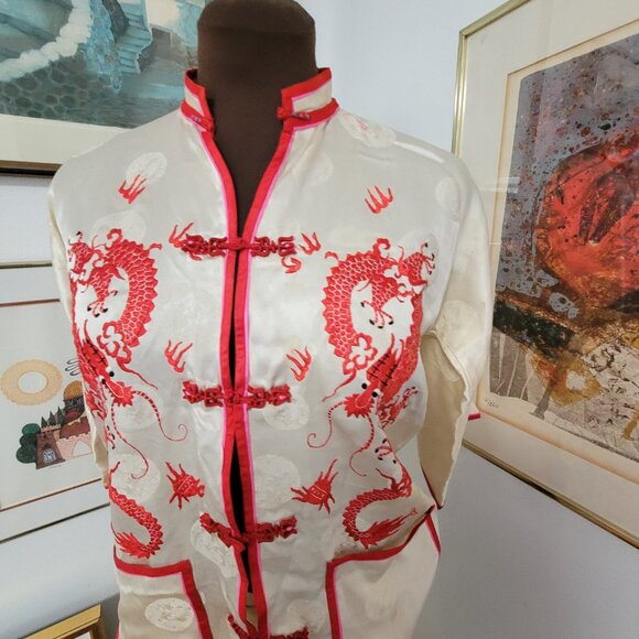 Vintage Chinese XS two Piece Silk Set - Picture 6 of 8